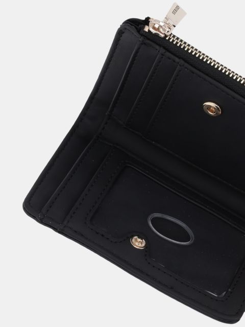 Guess portfel LAUREL damski kolor czarny SWPD74 59156