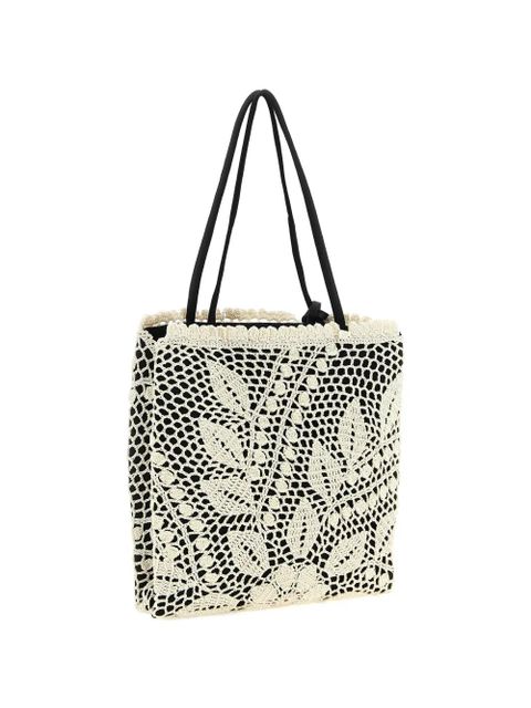 Magda Butrym Julia contrasting-crochet tote bag - White - zdjęcie produktu nr 2