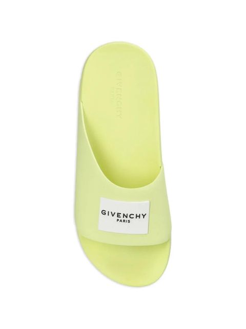 Givenchy logo-patch slides - Yellow
