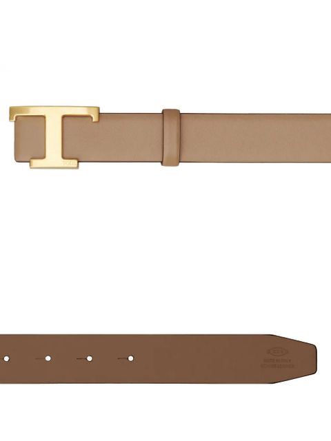 Tod's T-buckle reversible belt - Neutrals