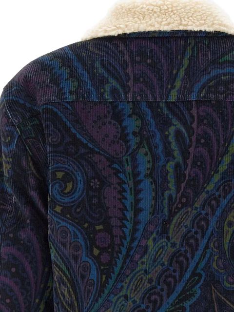 ETRO Giubbino paisley-print corduroy jacket - Blue - zdjęcie produktu nr 2