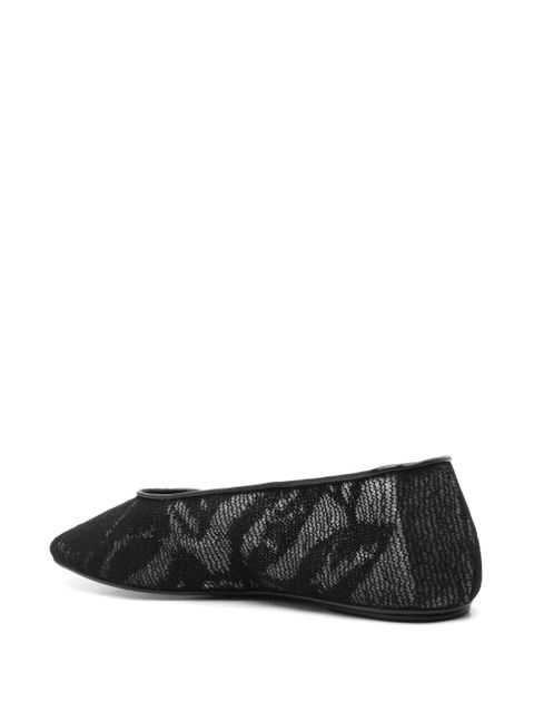 Magda Butrym square-toe ballet flats - Black