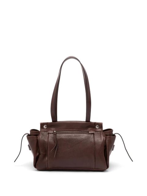 Prada buckle leather shoulder bag - Brown - zdjęcie produktu nr 2
