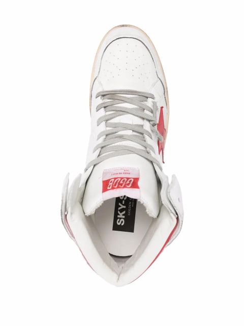 Golden Goose Sky-Star high-top lace-up sneakers - White