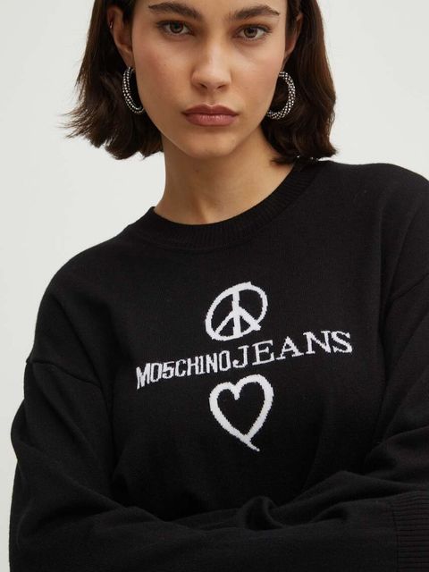Moschino Jeans sweter wełniany