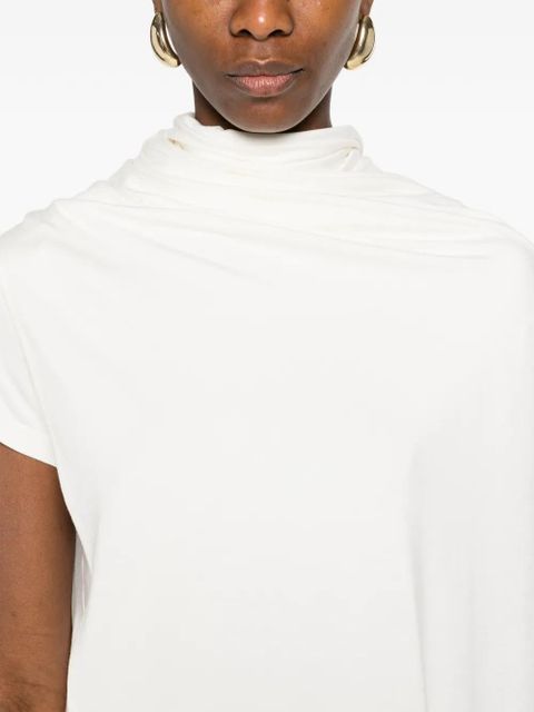 Magda Butrym pleated T-shirt - Neutrals
