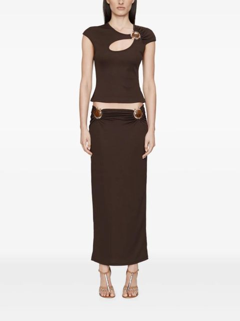 Christopher Esber Hollow T-shirt - Brown - zdjęcie produktu nr 2