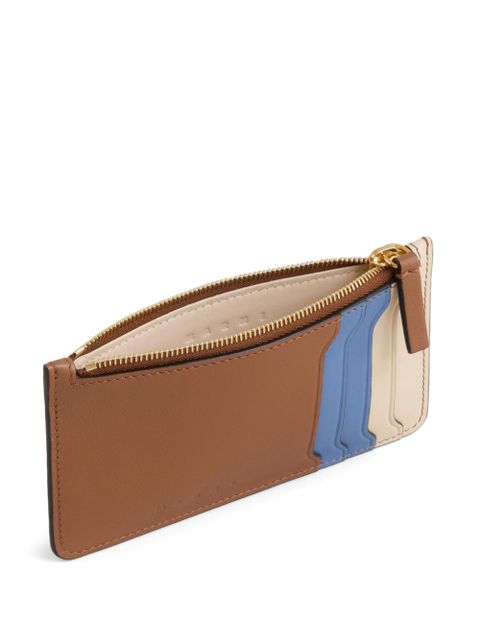 Marni logo-debossed cardholder - Brown - zdjęcie produktu nr 2