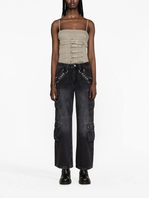 MISBHV Harness Strap cargo jeans - Black - zdjęcie produktu nr 2