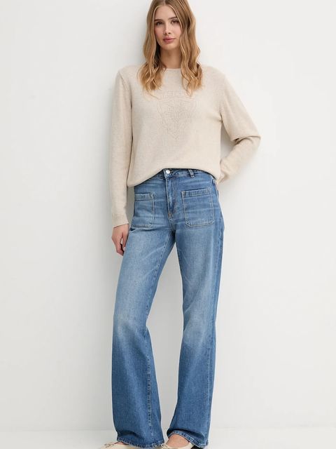 Joop! sweter z domieszką wełny damski kolor beżowy lekki 30047489 - zdjęcie produktu nr 2