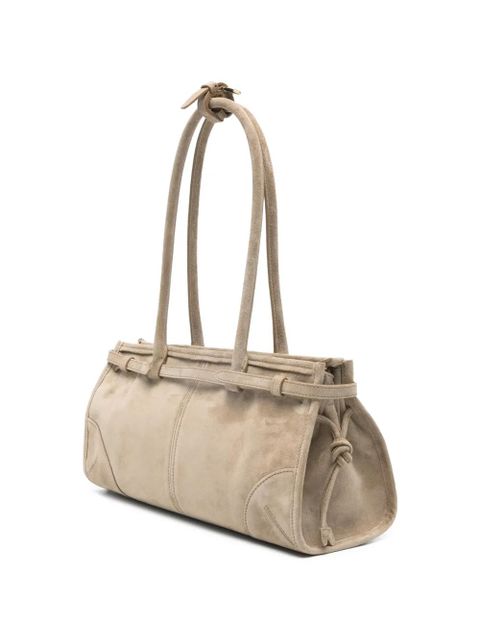 Prada medium Bonnie suede tote bag - Neutrals