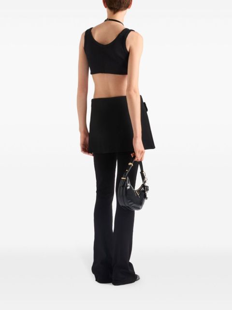 Prada triangle-logo tank top - Black