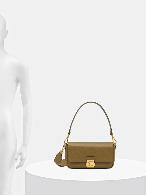 Coccinelle torebka skórzana C-ME LOCK kolor zielony E1 U4K 12 02 01