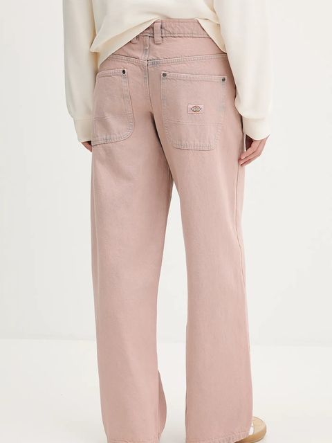 Dickies jeansy damskie kolor różowy DK0A87NM