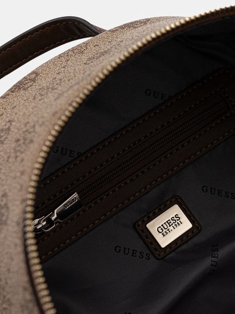 Guess plecak SILIA damski kolor beżowy mały wzorzysty TWGP98 90032