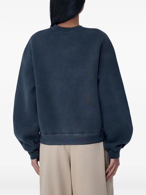 Alexander Wang embroidered-logo sweatshirt - Grey