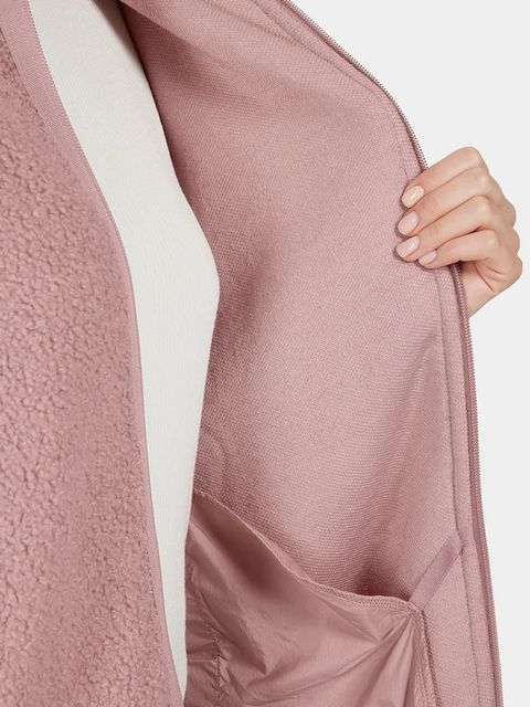 Didriksons bluza polarowa SALLY damska kolor różowy gładka 505165