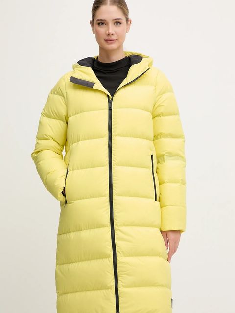 Jack Wolfskin kurtka puchowa Frozen Palace damska kolor żółty 1204133 - zdjęcie produktu nr 1