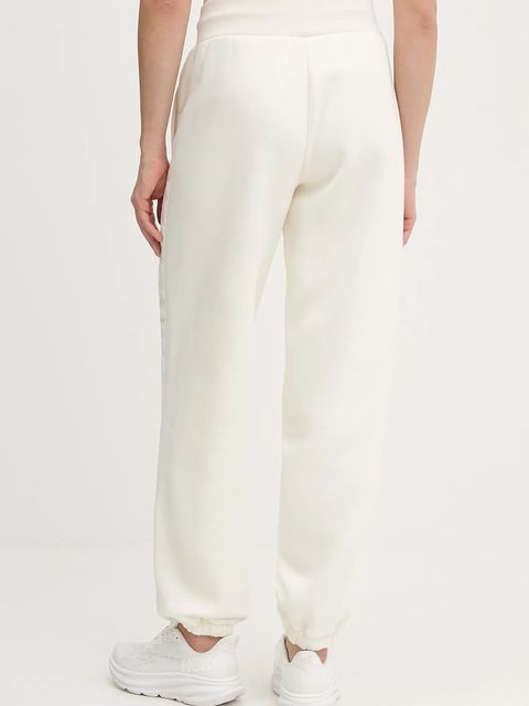 Guess spodnie dresowe AELIA damskie kolor beżowy gładkie V5BB10 KB681