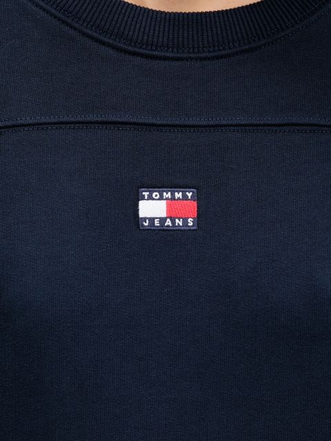 Tommy Jeans sukienka bawełniana kolor granatowy mini oversize DW0DW21484