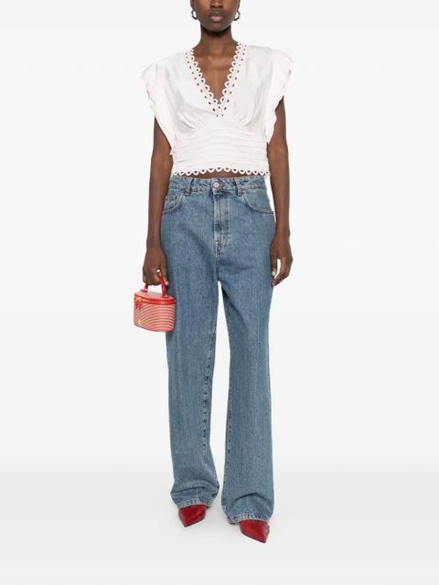 SANDRO Danna lace-detailtop - Pink - zdjęcie produktu nr 2