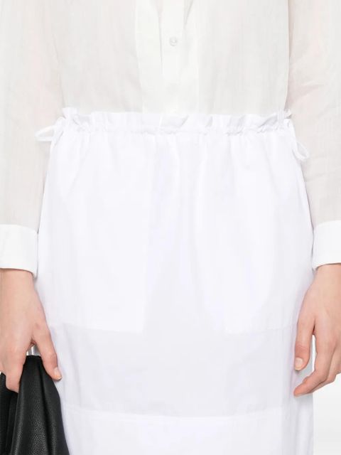 TOTEME drawstring-waist skirt - White - zdjęcie produktu nr 1