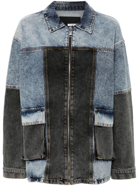 ROTATE BIRGER CHRISTENSEN patchwork jacket - Blue - zdjęcie produktu nr 1