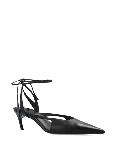 The Attico Diane ankle-tie pumps - Black