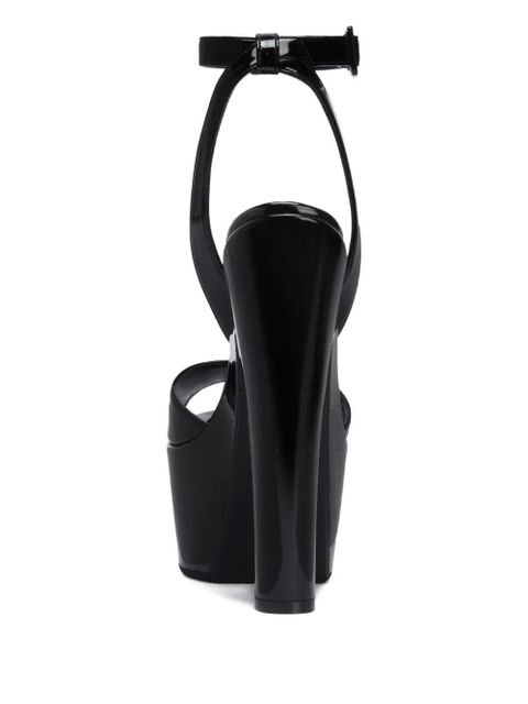 Giuseppe Zanotti 170mm Tarifa platform sandals - Black - zdjęcie produktu nr 2