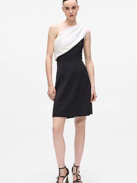 Karl Lagerfeld sukienka kolor czarny mini prosta A4W13045 - zdjęcie produktu nr 1