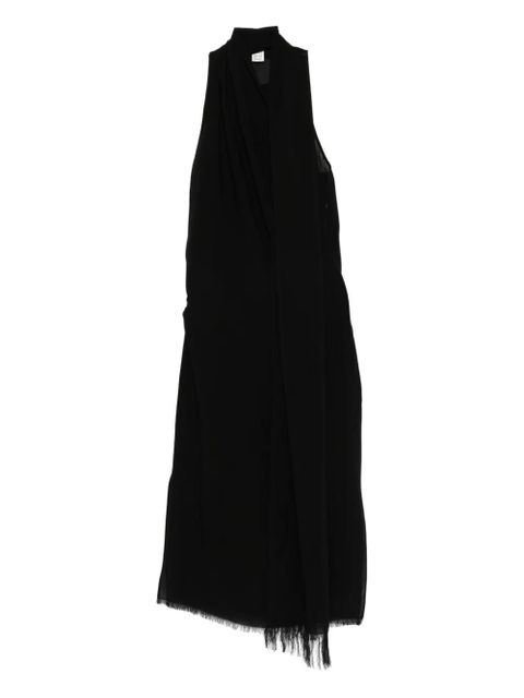 TOTEME draped fringed skirt - Black - zdjęcie produktu nr 1