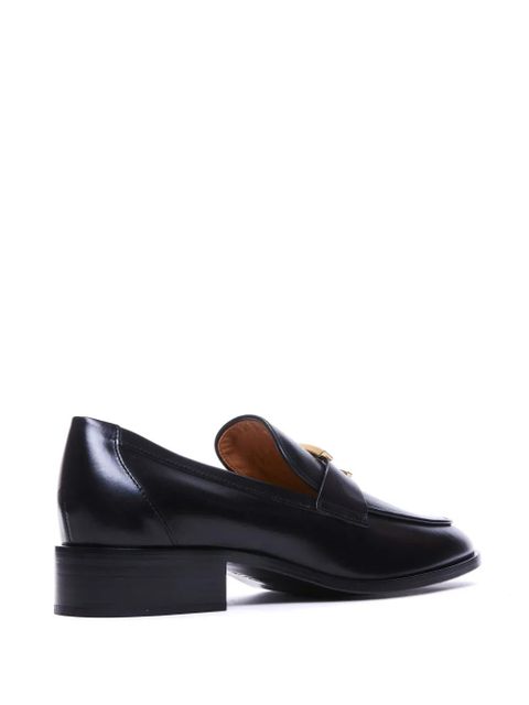 Tod's T plaque loafers - Black