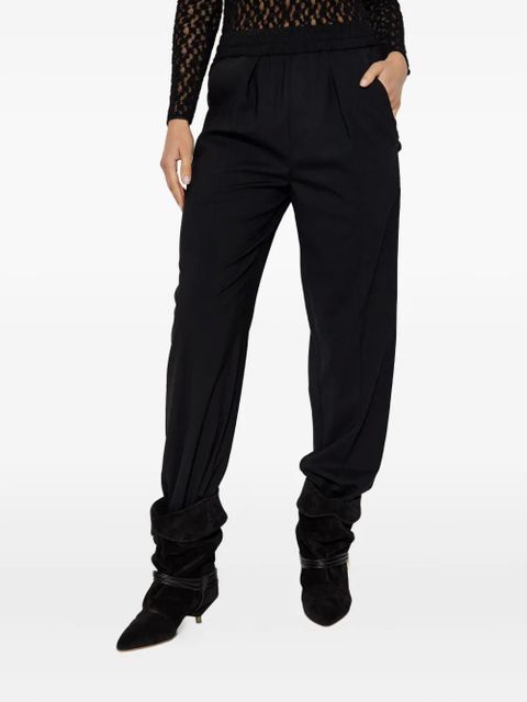 ISABEL MARANT virgin-wool high-rise trousers - Black