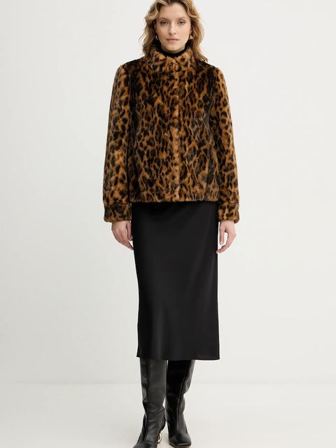 Guess kurtka LUNA kolor brązowy przejściowa W5BL65 W3900