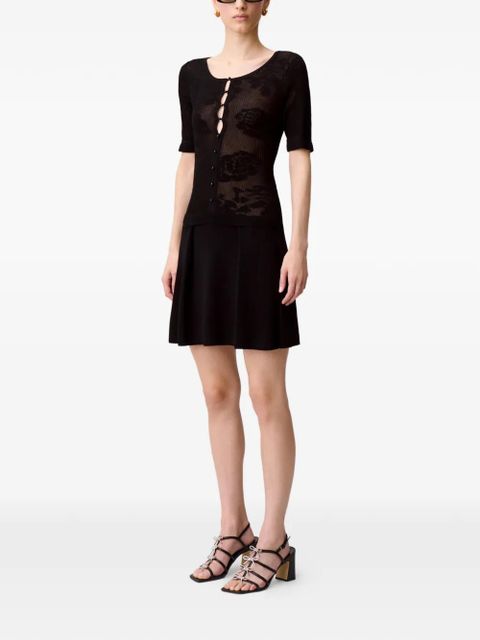 Claudie Pierlot button-fastening mini dress - Black
