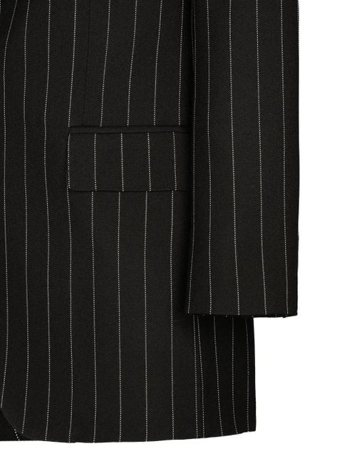 Dolce & Gabbana pinstripe padded-shoulder blazer - Black