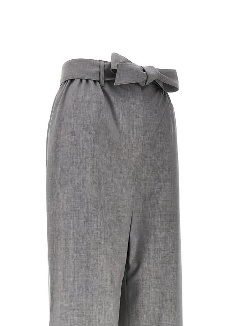 Max Mara belted trousers - Grey - zdjęcie produktu nr 2