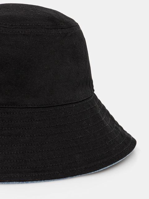 Karl Lagerfeld Jeans kapelusz bawełniany kolor niebieski B1W33056