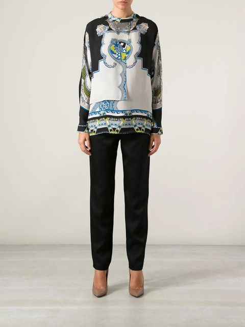 ETRO mixed print blouse - Neutrals - zdjęcie produktu nr 2