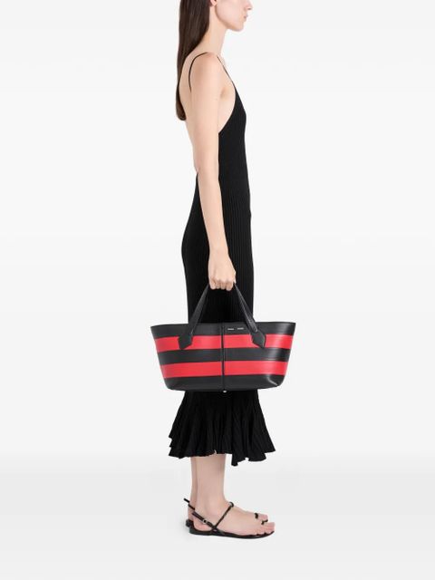 Proenza Schouler Chelsea striped tote bag - Black - zdjęcie produktu nr 2