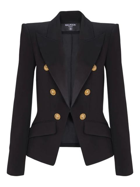 Balmain double-breasted peplum blazer - Black - zdjęcie produktu nr 1