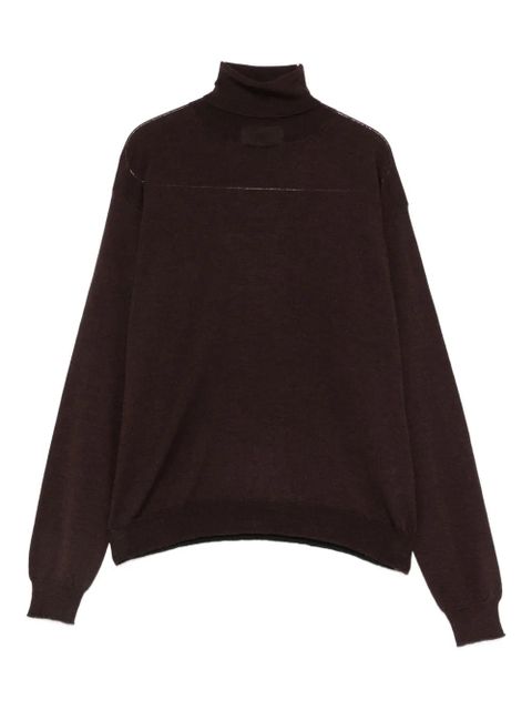 SOLOTRE roll-neck sweater - Black