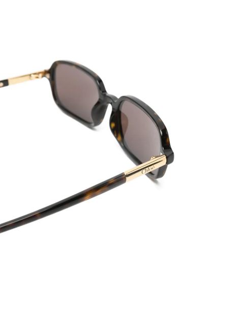 Chloé rectangle sunglasses - Brown