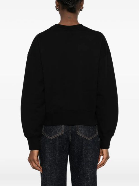 Gucci logo cropped knitwear - Black