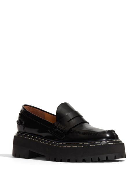 Proenza Schouler lug-sole leather loafers - Black - zdjęcie produktu nr 2