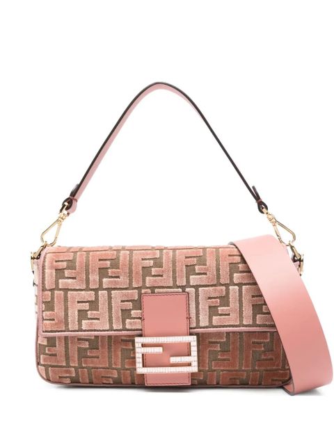 FENDI medium Baguette FF-pattern shoulder bag - Brown - zdjęcie produktu nr 1
