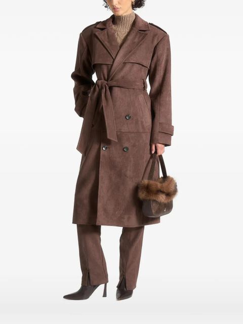 Manière De Voir Amance double-breasted belted trench coat - Brown - zdjęcie produktu nr 1
