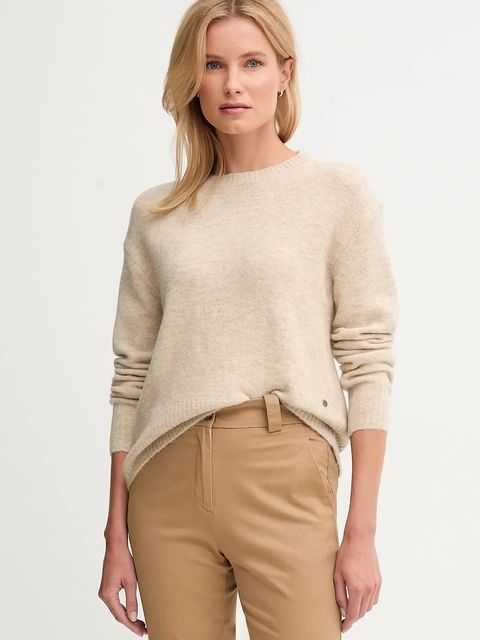 Pepe Jeans sweter z domieszką wełny damski kolor beżowy PL7000031 - zdjęcie produktu nr 1