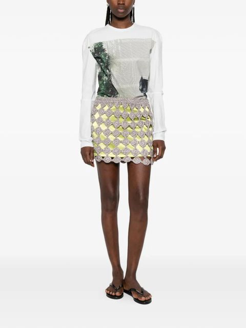 Simon Miller Zera crochet mini skirt - Green - zdjęcie produktu nr 2