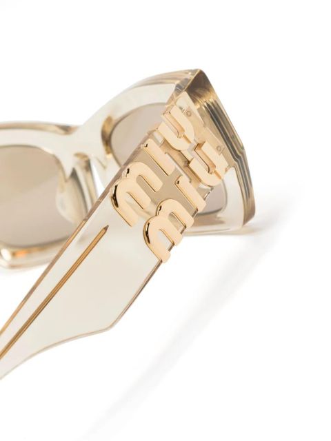 Miu Miu Eyewear Glimpse cat-eye sunglasses - Neutrals
